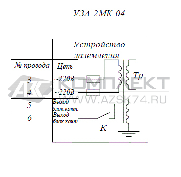Заземляющее устройство УЗА-2МК04 (220В)